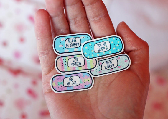 15 Motivational Bandaid Tattoos Quotes Temporary Tattoo Pack ~ 