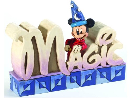 Disney Traditions by Jim Shore Magic Inspirational Word Plaque 4-Inch